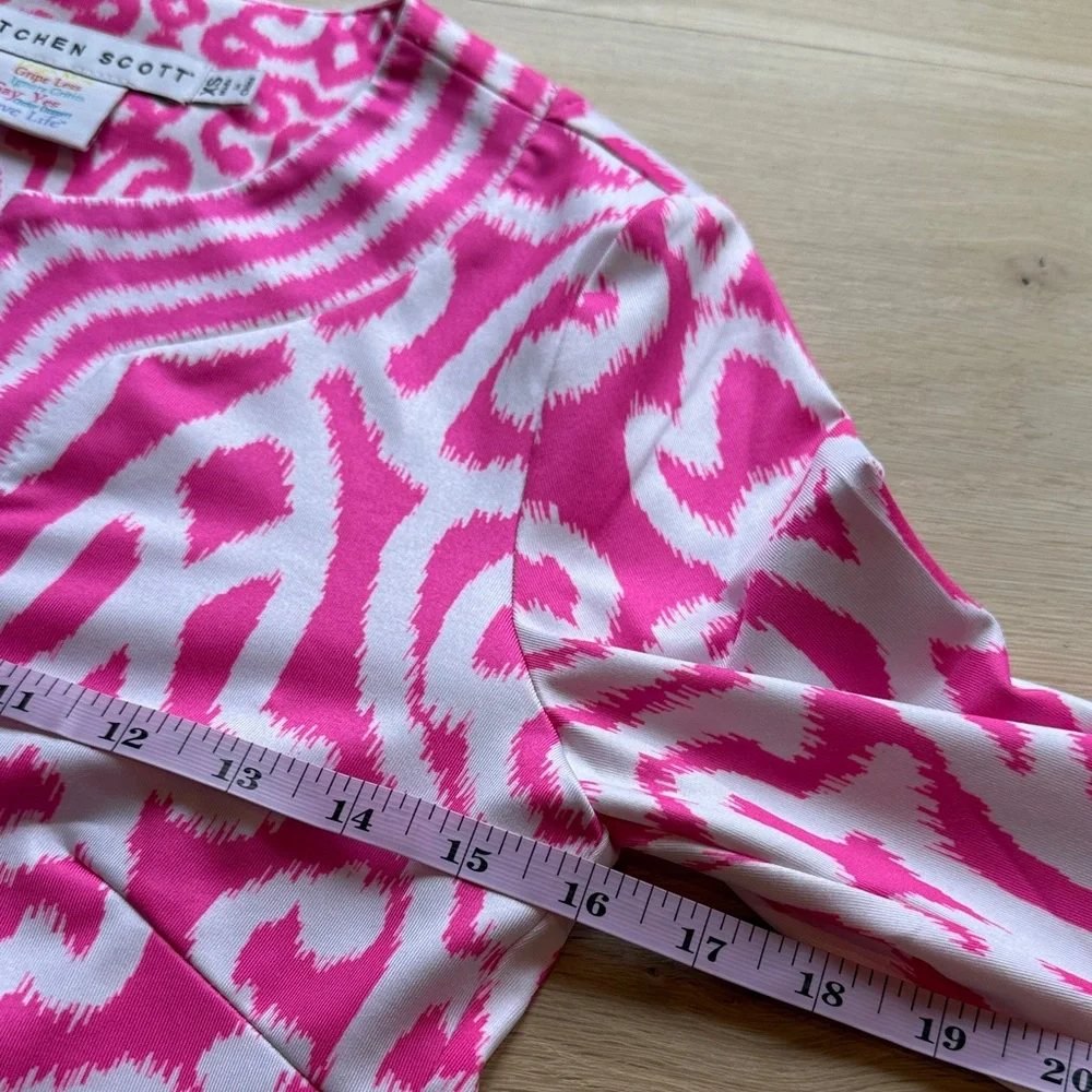 Gretchen Scott Designs Pink and White Tunic Top - Picture 4 of 9